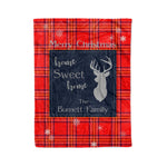 Scotstee Shop Tartan Plaid Christmas Fleece Blankets Clan Burnett Modern Plaid Blanket, tartan blanket, tartan blanket fleece, plaid blanket, plaid fleece blanket, clan tartan blanket, clan blanket, christmas blanket