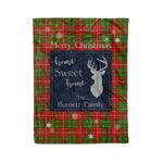 Scotstee Shop Tartan Plaid Christmas Fleece Blankets Clan Burnett Plaid Blanket, tartan blanket, tartan blanket fleece, plaid blanket, plaid fleece blanket, clan tartan blanket, clan blanket, christmas blanket