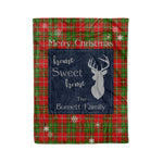 Scotstee Shop Tartan Plaid Christmas Fleece Blankets Clan Burnett Plaid Blanket, tartan blanket, tartan blanket fleece, plaid blanket, plaid fleece blanket, clan tartan blanket, clan blanket, christmas blanket