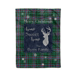 Scotstee Shop Tartan Plaid Christmas Fleece Blankets Clan Byres Plaid Blanket, tartan blanket, tartan blanket fleece, plaid blanket, plaid fleece blanket, clan tartan blanket, clan blanket, christmas blanket