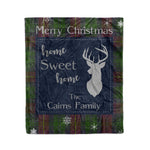 Scotstee Shop Tartan Plaid Christmas Fleece Blankets Clan Cairns Hunting Plaid Blanket, tartan blanket, tartan blanket fleece, plaid blanket, plaid fleece blanket, clan tartan blanket, clan blanket, christmas blanket