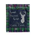 Scotstee Shop Tartan Plaid Christmas Fleece Blankets Clan Calder Plaid Blanket, tartan blanket, tartan blanket fleece, plaid blanket, plaid fleece blanket, clan tartan blanket, clan blanket, christmas blanket