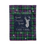 Scotstee Shop Tartan Plaid Christmas Fleece Blankets Clan Calder Plaid Blanket, tartan blanket, tartan blanket fleece, plaid blanket, plaid fleece blanket, clan tartan blanket, clan blanket, christmas blanket