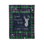 Scotstee Shop Tartan Plaid Christmas Fleece Blankets Clan Calder Plaid Blanket, tartan blanket, tartan blanket fleece, plaid blanket, plaid fleece blanket, clan tartan blanket, clan blanket, christmas blanket