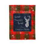 Scotstee Shop Tartan Plaid Christmas Fleece Blankets Clan Cameron Modern Plaid Blanket, tartan blanket, tartan blanket fleece, plaid blanket, plaid fleece blanket, clan tartan blanket, clan blanket, christmas blanket