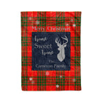 Scotstee Shop Tartan Plaid Christmas Fleece Blankets Clan Cameron Modern Plaid Blanket, tartan blanket, tartan blanket fleece, plaid blanket, plaid fleece blanket, clan tartan blanket, clan blanket, christmas blanket