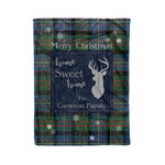 Scotstee Shop Tartan Plaid Christmas Fleece Blankets Clan Cameron of Erracht Ancient Plaid Blanket, tartan blanket, tartan blanket fleece, plaid blanket, plaid fleece blanket, clan tartan blanket, clan blanket, christmas blanket