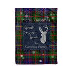 Scotstee Shop Tartan Plaid Christmas Fleece Blankets Clan Cameron Of Erracht Modern Plaid Blanket, tartan blanket, tartan blanket fleece, plaid blanket, plaid fleece blanket, clan tartan blanket, clan blanket, christmas blanket