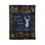 Scotstee Shop Tartan Plaid Christmas Fleece Blankets Clan Cameron Of Erracht Modern Plaid Blanket, tartan blanket, tartan blanket fleece, plaid blanket, plaid fleece blanket, clan tartan blanket, clan blanket, christmas blanket