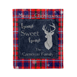 Scotstee Shop Tartan Plaid Christmas Fleece Blankets Clan Cameron Of Lochiel Modern Plaid Blanket, tartan blanket, tartan blanket fleece, plaid blanket, plaid fleece blanket, clan tartan blanket, clan blanket, christmas blanket
