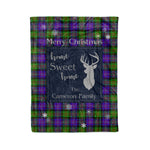 Scotstee Shop Tartan Plaid Christmas Fleece Blankets Clan Cameron Plaid Blanket, tartan blanket, tartan blanket fleece, plaid blanket, plaid fleece blanket, clan tartan blanket, clan blanket, christmas blanket