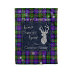 Scotstee Shop Tartan Plaid Christmas Fleece Blankets Clan Cameron Plaid Blanket, tartan blanket, tartan blanket fleece, plaid blanket, plaid fleece blanket, clan tartan blanket, clan blanket, christmas blanket
