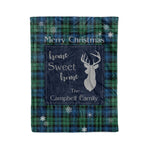 Scotstee Shop Tartan Plaid Christmas Fleece Blankets Clan Campbell Ancient Plaid Blanket, tartan blanket, tartan blanket fleece, plaid blanket, plaid fleece blanket, clan tartan blanket, clan blanket, christmas blanket