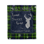 Scotstee Shop Tartan Plaid Christmas Fleece Blankets Clan Campbell Of Breadalbane Modern Plaid Blanket, tartan blanket, tartan blanket fleece, plaid blanket, plaid fleece blanket, clan tartan blanket, clan blanket, christmas blanket