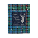 Scotstee Shop Tartan Plaid Christmas Fleece Blankets Clan Campbell Of Cawdor Ancient Plaid Blanket, tartan blanket, tartan blanket fleece, plaid blanket, plaid fleece blanket, clan tartan blanket, clan blanket, christmas blanket