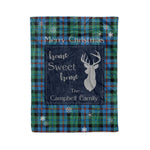 Scotstee Shop Tartan Plaid Christmas Fleece Blankets Clan Campbell Of Cawdor Ancient Plaid Blanket, tartan blanket, tartan blanket fleece, plaid blanket, plaid fleece blanket, clan tartan blanket, clan blanket, christmas blanket