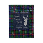 Scotstee Shop Tartan Plaid Christmas Fleece Blankets Clan Campbell Of Cawdor Modern Plaid Blanket, tartan blanket, tartan blanket fleece, plaid blanket, plaid fleece blanket, clan tartan blanket, clan blanket, christmas blanket