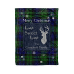 Scotstee Shop Tartan Plaid Christmas Fleece Blankets Clan Campbell Plaid Blanket, tartan blanket, tartan blanket fleece, plaid blanket, plaid fleece blanket, clan tartan blanket, clan blanket, christmas blanket