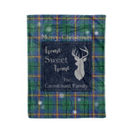 Scotstee Shop Tartan Plaid Christmas Fleece Blankets Clan Carmichael Ancient Plaid Blanket, tartan blanket, tartan blanket fleece, plaid blanket, plaid fleece blanket, clan tartan blanket, clan blanket, christmas blanket