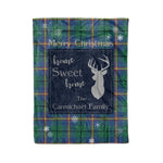 Scotstee Shop Tartan Plaid Christmas Fleece Blankets Clan Carmichael Ancient Plaid Blanket, tartan blanket, tartan blanket fleece, plaid blanket, plaid fleece blanket, clan tartan blanket, clan blanket, christmas blanket