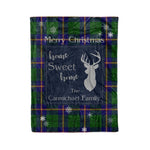 Scotstee Shop Tartan Plaid Christmas Fleece Blankets Clan Carmichael Modern Plaid Blanket, tartan blanket, tartan blanket fleece, plaid blanket, plaid fleece blanket, clan tartan blanket, clan blanket, christmas blanket