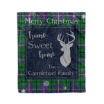 Scotstee Shop Tartan Plaid Christmas Fleece Blankets Clan Carmichael Plaid Blanket, tartan blanket, tartan blanket fleece, plaid blanket, plaid fleece blanket, clan tartan blanket, clan blanket, christmas blanket