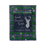 Scotstee Shop Tartan Plaid Christmas Fleece Blankets Clan Carmichael Plaid Blanket, tartan blanket, tartan blanket fleece, plaid blanket, plaid fleece blanket, clan tartan blanket, clan blanket, christmas blanket