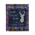 Scotstee Shop Tartan Plaid Christmas Fleece Blankets Clan Carnegie Ancient Plaid Blanket, tartan blanket, tartan blanket fleece, plaid blanket, plaid fleece blanket, clan tartan blanket, clan blanket, christmas blanket