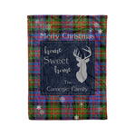 Scotstee Shop Tartan Plaid Christmas Fleece Blankets Clan Carnegie Ancient Plaid Blanket, tartan blanket, tartan blanket fleece, plaid blanket, plaid fleece blanket, clan tartan blanket, clan blanket, christmas blanket