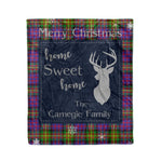 Scotstee Shop Tartan Plaid Christmas Fleece Blankets Clan Carnegie Plaid Blanket, tartan blanket, tartan blanket fleece, plaid blanket, plaid fleece blanket, clan tartan blanket, clan blanket, christmas blanket