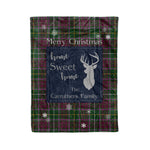 Scotstee Shop Tartan Plaid Christmas Fleece Blankets Clan Carruthers Plaid Blanket, tartan blanket, tartan blanket fleece, plaid blanket, plaid fleece blanket, clan tartan blanket, clan blanket, christmas blanket