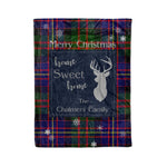 Scotstee Shop Tartan Plaid Christmas Fleece Blankets Clan Chalmers Plaid Blanket, tartan blanket, tartan blanket fleece, plaid blanket, plaid fleece blanket, clan tartan blanket, clan blanket, christmas blanket