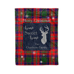 Scotstee Shop Tartan Plaid Christmas Fleece Blankets Clan Charteris Plaid Blanket, tartan blanket, tartan blanket fleece, plaid blanket, plaid fleece blanket, clan tartan blanket, clan blanket, christmas blanket