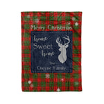 Scotstee Shop Tartan Plaid Christmas Fleece Blankets Clan Cheyne Plaid Blanket, tartan blanket, tartan blanket fleece, plaid blanket, plaid fleece blanket, clan tartan blanket, clan blanket, christmas blanket