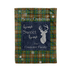 Scotstee Shop Tartan Plaid Christmas Fleece Blankets Clan Chisholm Hunting Plaid Blanket, tartan blanket, tartan blanket fleece, plaid blanket, plaid fleece blanket, clan tartan blanket, clan blanket, christmas blanket
