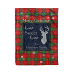 Scotstee Shop Tartan Plaid Christmas Fleece Blankets Clan Chisholm Plaid Blanket, tartan blanket, tartan blanket fleece, plaid blanket, plaid fleece blanket, clan tartan blanket, clan blanket, christmas blanket