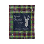 Scotstee Shop Tartan Plaid Christmas Fleece Blankets Clan Clephane Plaid Blanket, tartan blanket, tartan blanket fleece, plaid blanket, plaid fleece blanket, clan tartan blanket, clan blanket, christmas blanket