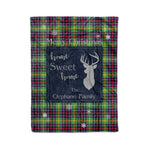 Scotstee Shop Tartan Plaid Christmas Fleece Blankets Clan Clephane Plaid Blanket, tartan blanket, tartan blanket fleece, plaid blanket, plaid fleece blanket, clan tartan blanket, clan blanket, christmas blanket