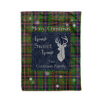 Scotstee Shop Tartan Plaid Christmas Fleece Blankets Clan Cochrane Hunting Plaid Blanket, tartan blanket, tartan blanket fleece, plaid blanket, plaid fleece blanket, clan tartan blanket, clan blanket, christmas blanket
