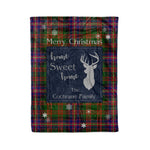 Scotstee Shop Tartan Plaid Christmas Fleece Blankets Clan Cochrane Plaid Blanket, tartan blanket, tartan blanket fleece, plaid blanket, plaid fleece blanket, clan tartan blanket, clan blanket, christmas blanket