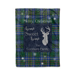 Scotstee Shop Tartan Plaid Christmas Fleece Blankets Clan Cockburn Ancient Plaid Blanket, tartan blanket, tartan blanket fleece, plaid blanket, plaid fleece blanket, clan tartan blanket, clan blanket, christmas blanket
