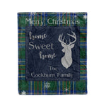 Scotstee Shop Tartan Plaid Christmas Fleece Blankets Clan Cockburn Ancient Plaid Blanket, tartan blanket, tartan blanket fleece, plaid blanket, plaid fleece blanket, clan tartan blanket, clan blanket, christmas blanket