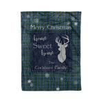 Scotstee Shop Tartan Plaid Christmas Fleece Blankets Clan Cockburn Modern Plaid Blanket, tartan blanket, tartan blanket fleece, plaid blanket, plaid fleece blanket, clan tartan blanket, clan blanket, christmas blanket