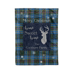 Scotstee Shop Tartan Plaid Christmas Fleece Blankets Clan Cockburn Plaid Blanket, tartan blanket, tartan blanket fleece, plaid blanket, plaid fleece blanket, clan tartan blanket, clan blanket, christmas blanket