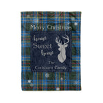 Scotstee Shop Tartan Plaid Christmas Fleece Blankets Clan Cockburn Plaid Blanket, tartan blanket, tartan blanket fleece, plaid blanket, plaid fleece blanket, clan tartan blanket, clan blanket, christmas blanket
