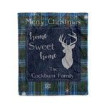 Scotstee Shop Tartan Plaid Christmas Fleece Blankets Clan Cockburn Plaid Blanket, tartan blanket, tartan blanket fleece, plaid blanket, plaid fleece blanket, clan tartan blanket, clan blanket, christmas blanket