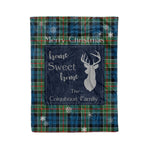 Scotstee Shop Tartan Plaid Christmas Fleece Blankets Clan Colquhoun Ancient Plaid Blanket, tartan blanket, tartan blanket fleece, plaid blanket, plaid fleece blanket, clan tartan blanket, clan blanket, christmas blanket