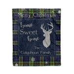 Scotstee Shop Tartan Plaid Christmas Fleece Blankets Clan Colquhoun Modern Plaid Blanket, tartan blanket, tartan blanket fleece, plaid blanket, plaid fleece blanket, clan tartan blanket, clan blanket, christmas blanket