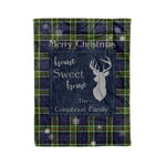 Scotstee Shop Tartan Plaid Christmas Fleece Blankets Clan Colquhoun Modern Plaid Blanket, tartan blanket, tartan blanket fleece, plaid blanket, plaid fleece blanket, clan tartan blanket, clan blanket, christmas blanket