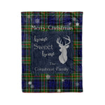 Scotstee Shop Tartan Plaid Christmas Fleece Blankets Clan Colquhoun Plaid Blanket, tartan blanket, tartan blanket fleece, plaid blanket, plaid fleece blanket, clan tartan blanket, clan blanket, christmas blanket
